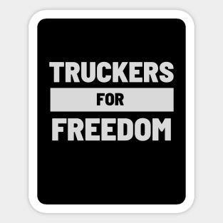 Truckers For Freedom Sticker